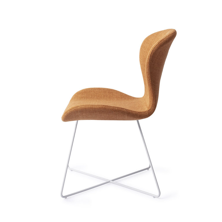 Jesper Home Moji Dining Chair - Flax and Hay, Cross White