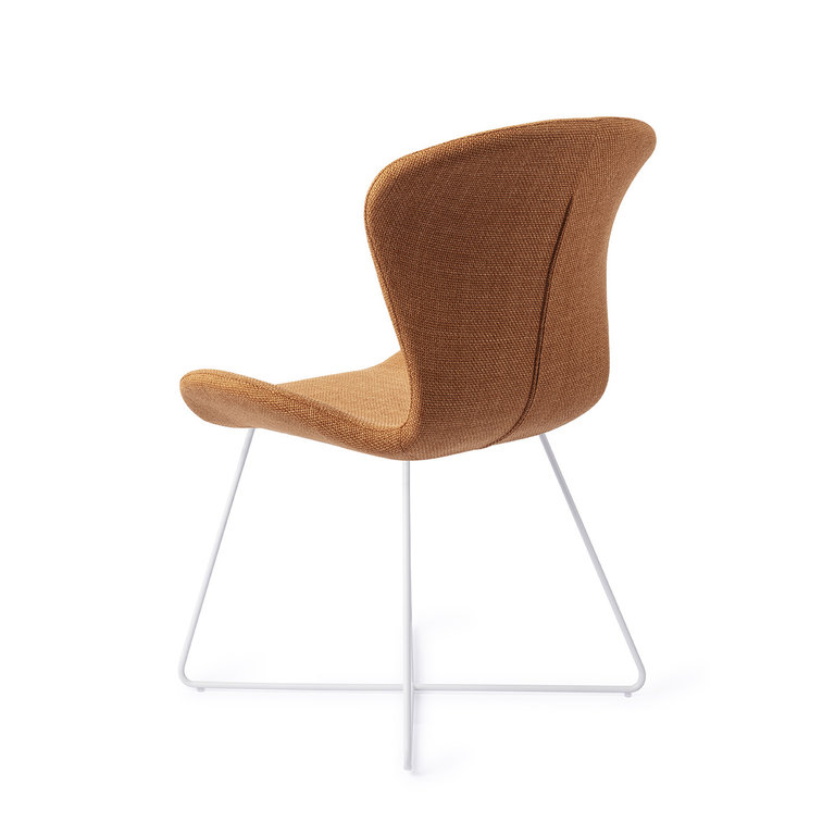 Jesper Home Moji Flax and Hay Dining Chair - Cross White
