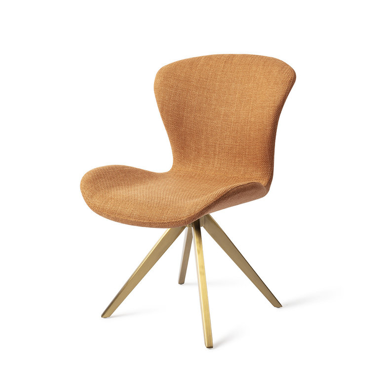Jesper Home Moji Flax and Hay Dining Chair - Turn Gold