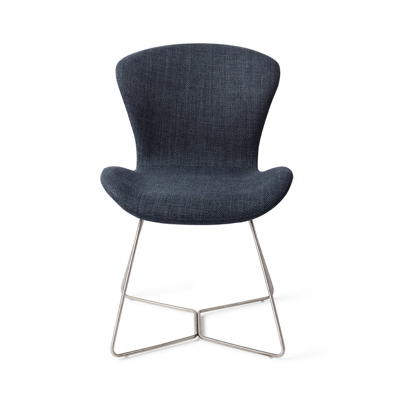 Jesper Home Moji Mystic Marine Dining Chair - Beehive Steel