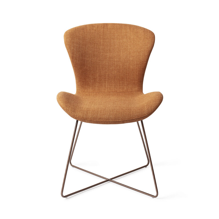 Jesper Home Moji Flax and Hay Dining Chair - Cross Rose