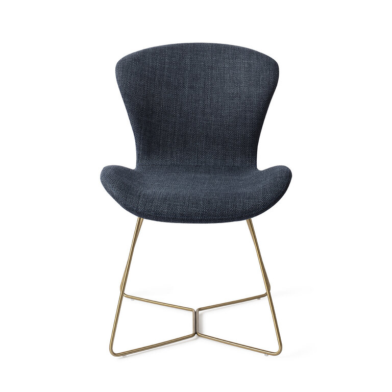 Jesper Home Moji Mystic Marine Dining Chair - Beehive Gold