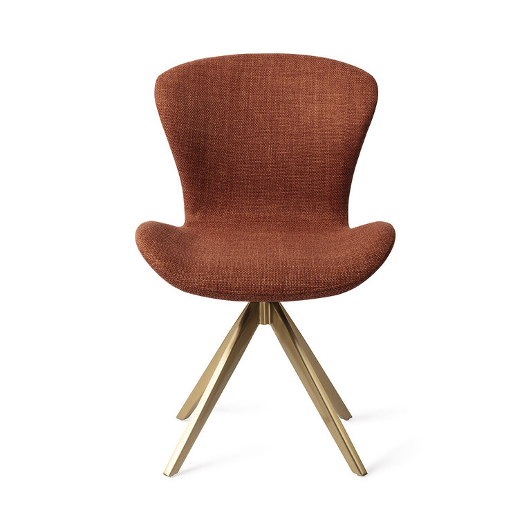 Jesper Home Moji Dining Chair - Happy Hazel, Turn Gold