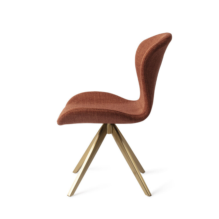 Jesper Home Moji Dining Chair - Happy Hazel, Turn Gold