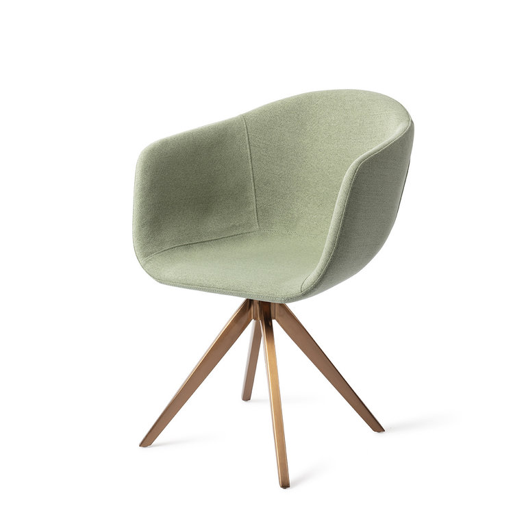 Jesper Home Yuni Dining Chair - Jade Emperor, Turn Rose