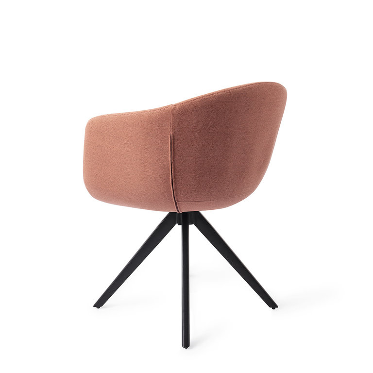 Jesper Home Yuni Coral Crush Dining Chair - Turn Black