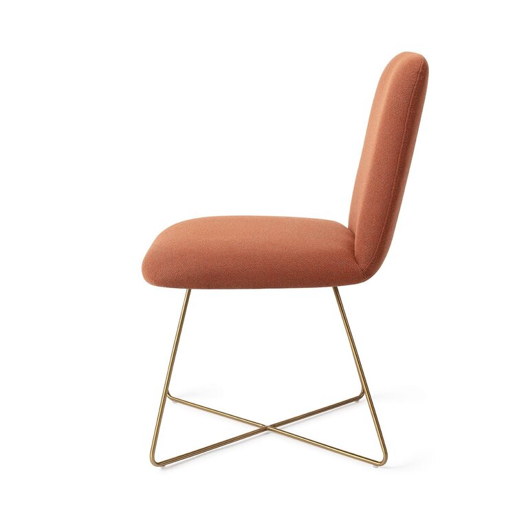 Jesper Home Taiwa Hearth Harmony Dining Chair - Cross Gold