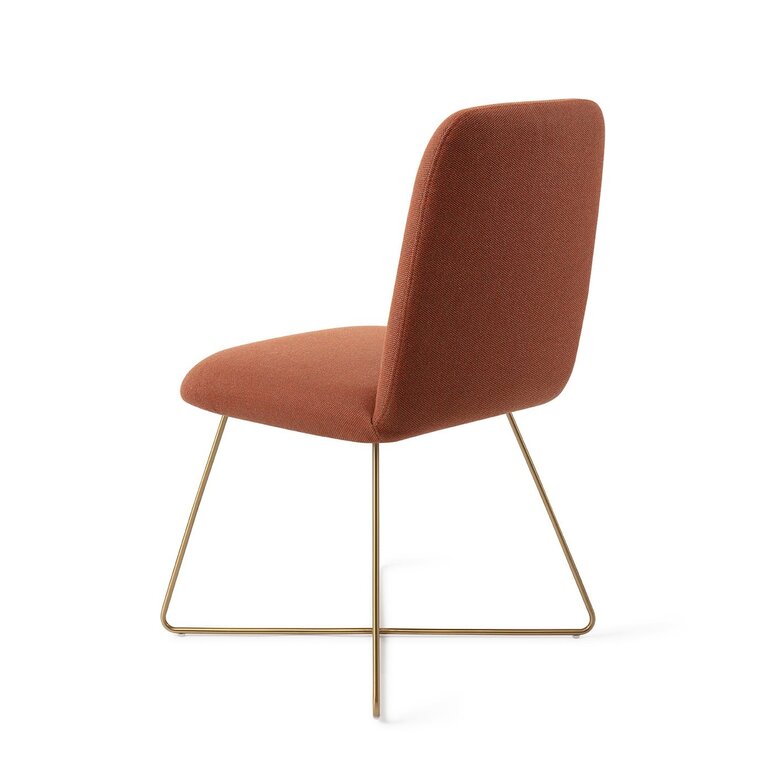 Jesper Home Taiwa Hearth Harmony Dining Chair - Cross Gold