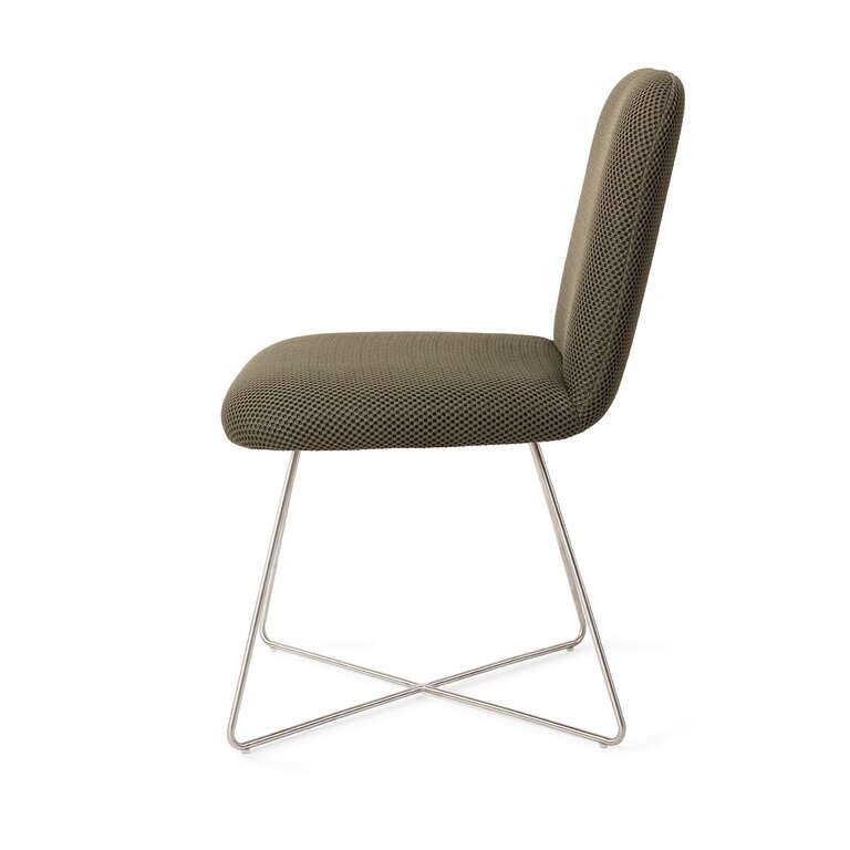 Jesper Home Taiwa Jungle Jewel Dining Chair - Cross Steel