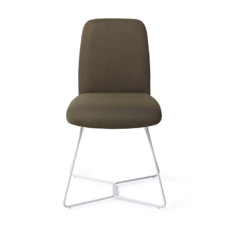 Jesper Home Taiwa Jungle Jewel Dining Chair - Beehive White