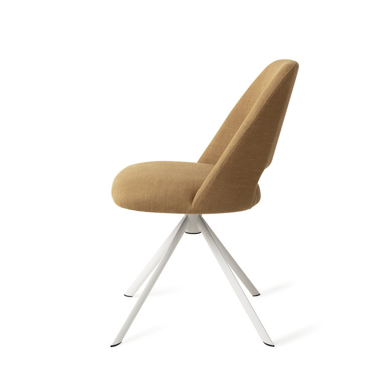 Jesper Home Sasue Oh My Ochre Dining Chair - Revolve White