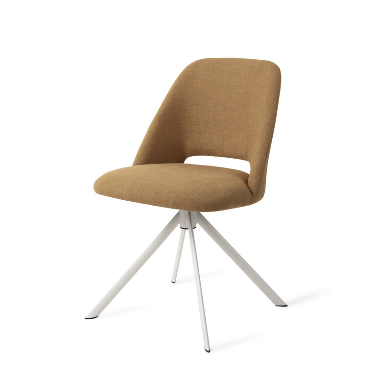 Jesper Home Sasue Oh My Ochre Dining Chair - Revolve White