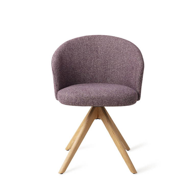 Jesper Home Niimi Perfect Plum Eetkamerstoel - Revolve Oak Natural