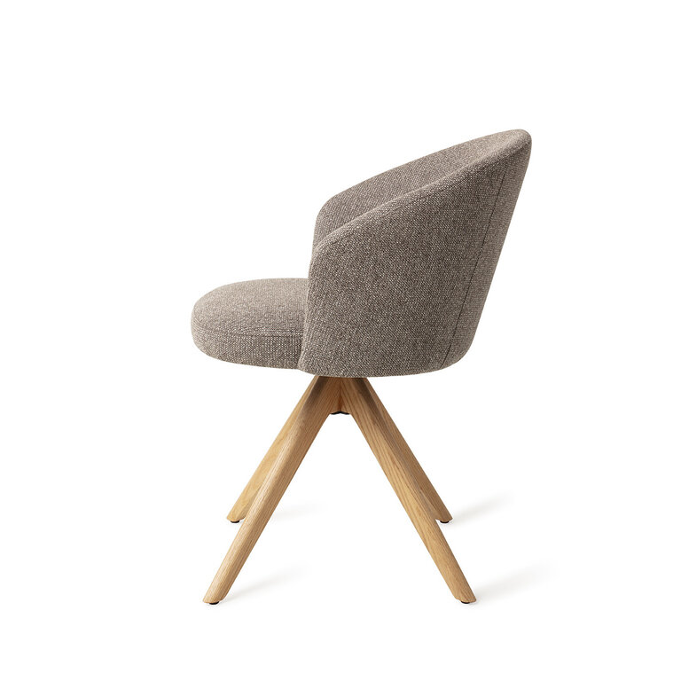 Jesper Home Niimi Saving Greige Dining Chair - Revolve Oak Natural