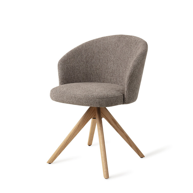 Jesper Home Niimi Saving Greige Dining Chair - Revolve Oak Natural