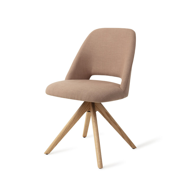 Jesper Home Sasue Luster Liver Dining Chair - Revolve Oak Natural