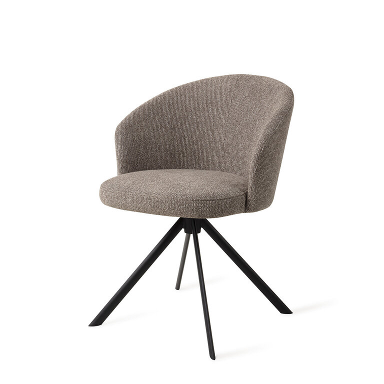 Jesper Home Niimi Saving Greige Dining Chair - Revolve Black
