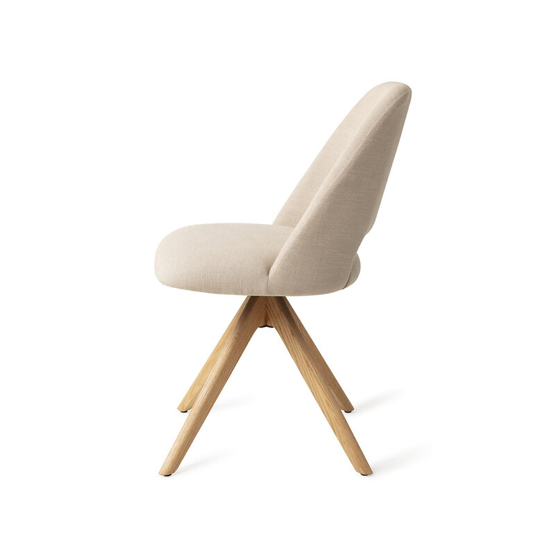 Jesper Home Sasue Ecru Through and Through Dining Chair - Revolve Oak Natural