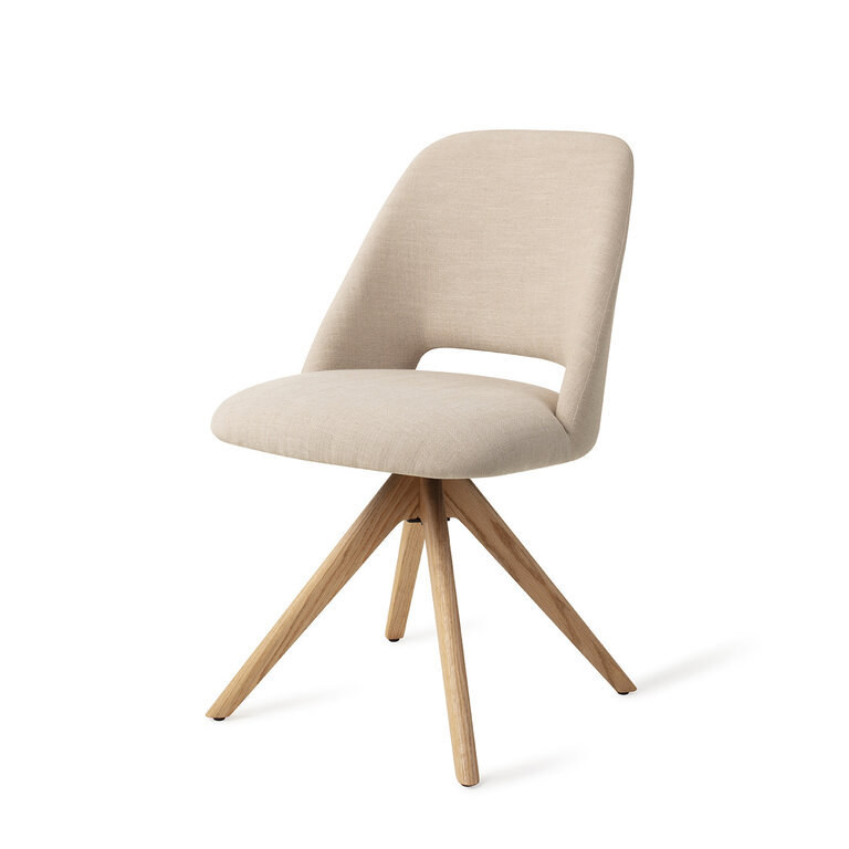 Jesper Home Sasue Ecru Through and Through Eetkamerstoel - Revolve Oak Natural