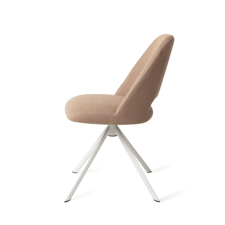 Jesper Home Sasue Luster Liver Dining Chair - Revolve White