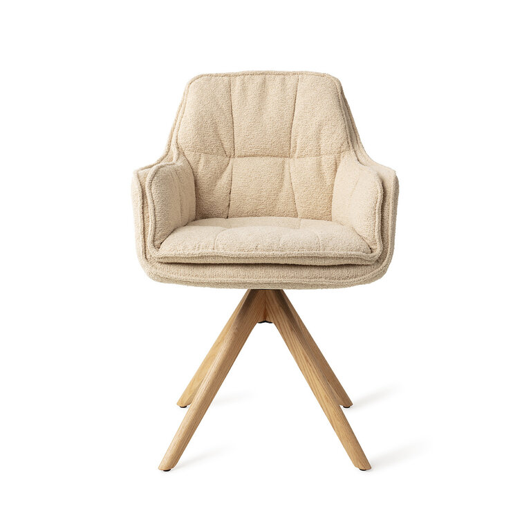 Jesper Home Akune Frou Frou Dining Chair - Revolve Oak Natural