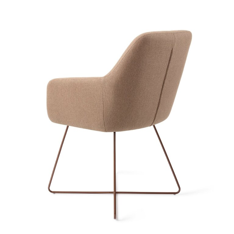 Jesper Home Hiroo Whisper Wheat Dining Chair - Cross Rose