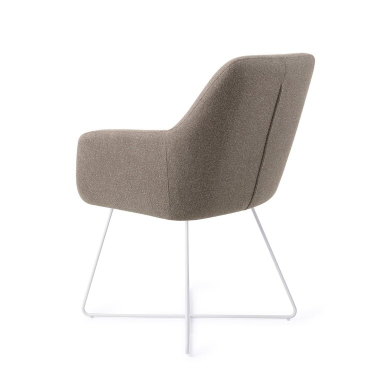 Jesper Home Hiroo Foggy Fusion Dining Chair - Cross White