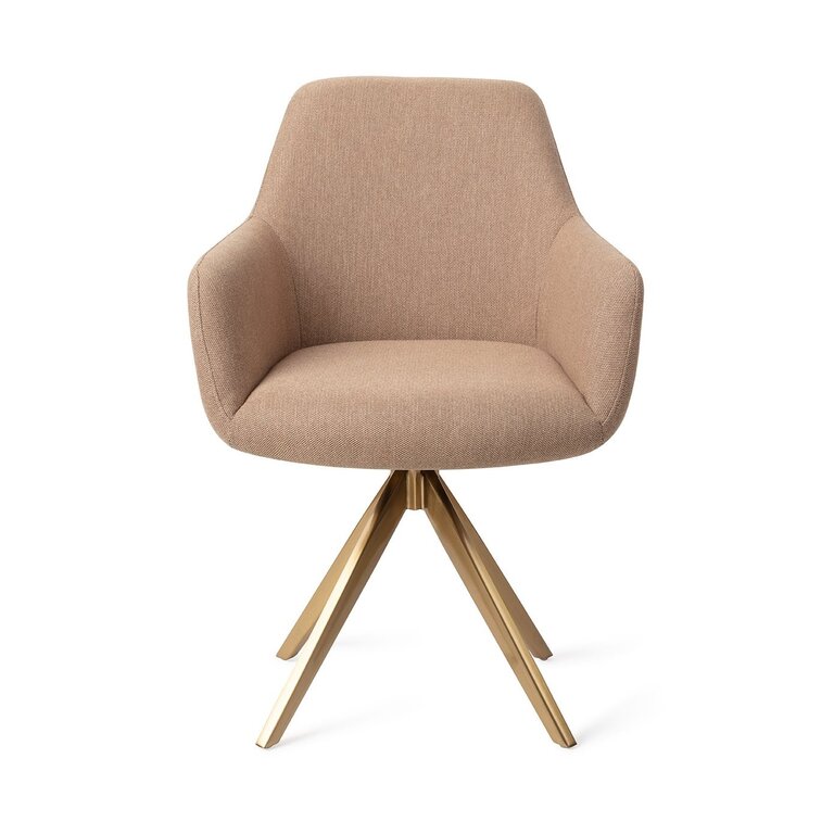 Jesper Home Hiroo Whisper Wheat Dining Chair - Turn Gold