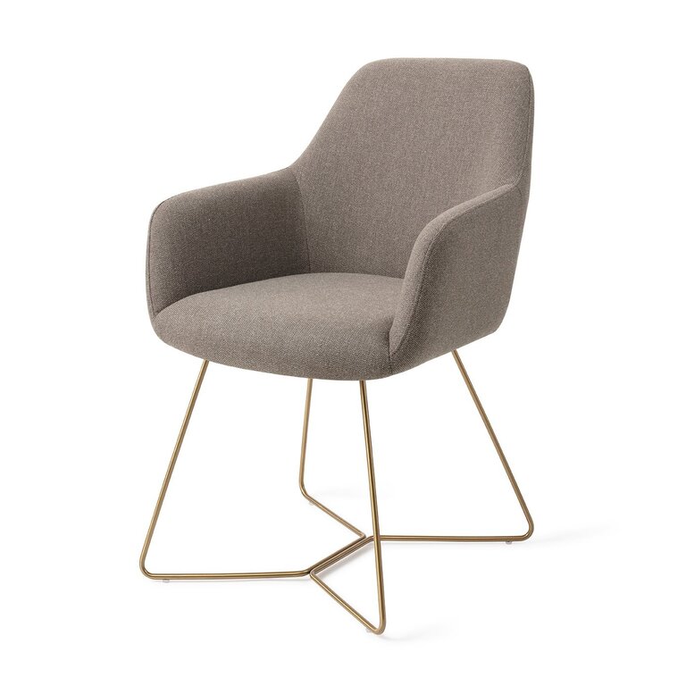 Jesper Home Hiroo Foggy Fusion Dining Chair - Beehive Gold