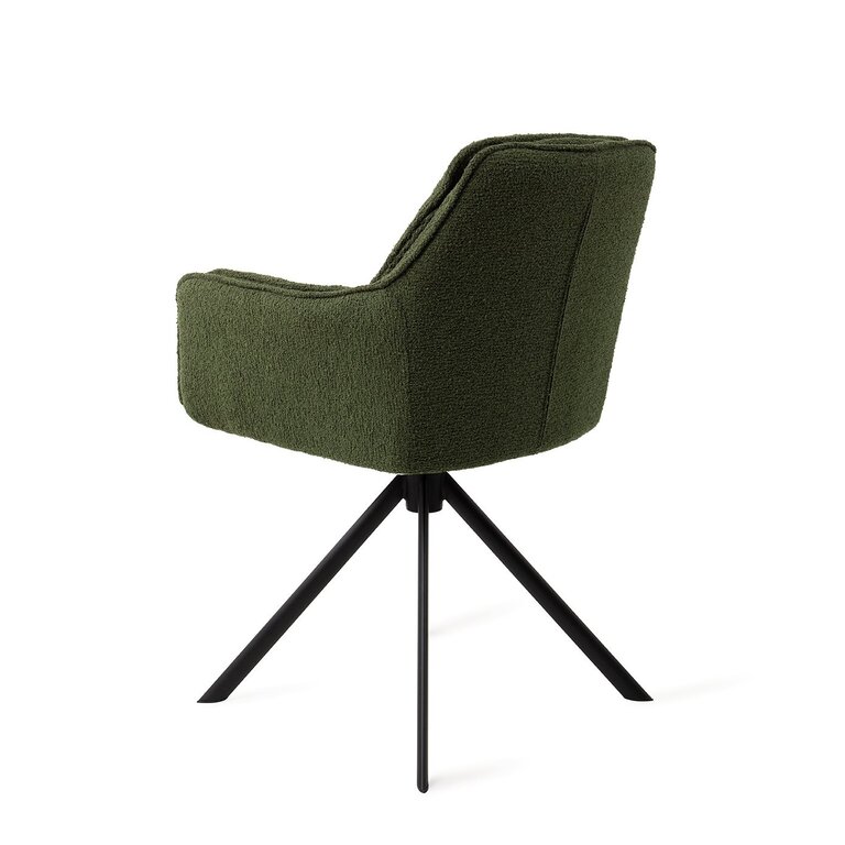 Jesper Home Akune Evergreen Eetkamerstoel - Revolve Black