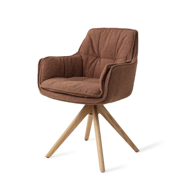 Jesper Home Akune Acajou Dining Chair - Revolve Oak Natural