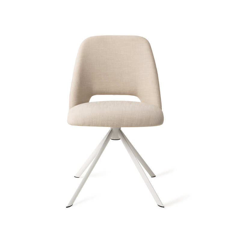 Jesper Home Sasue Ecru Through and Through Dining Chair - Revolve White