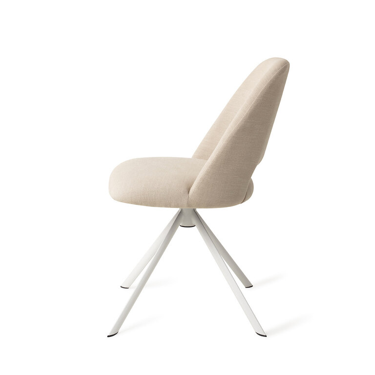 Jesper Home Sasue Ecru Through and Through Dining Chair - Revolve White