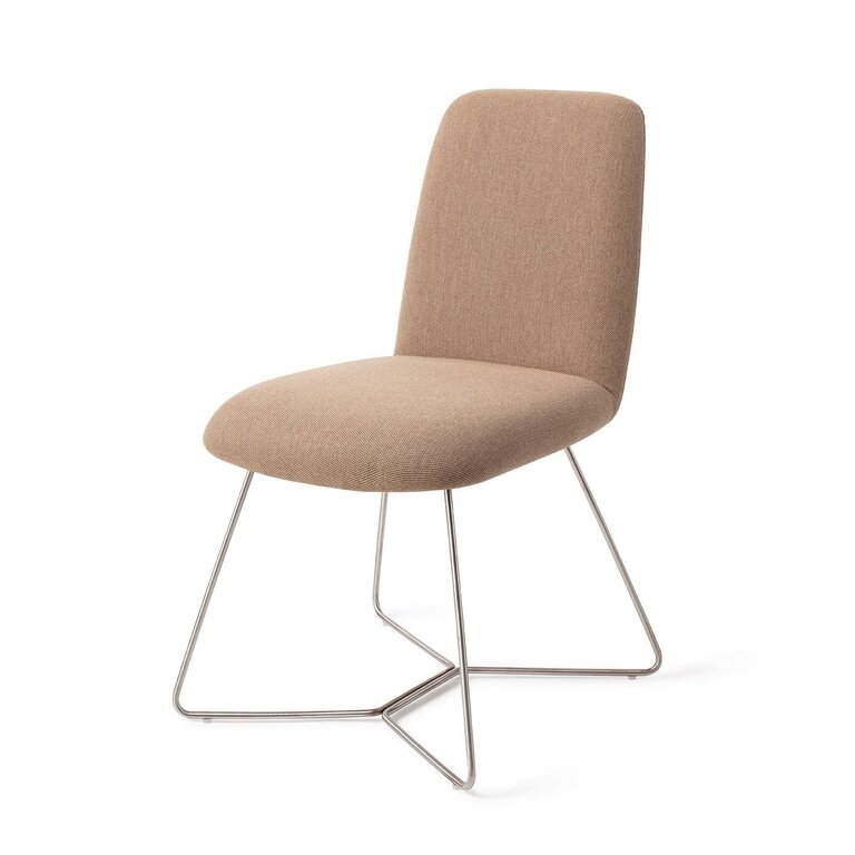 Jesper Home Taiwa Whisper Wheat Dining Chair - Beehive Steel