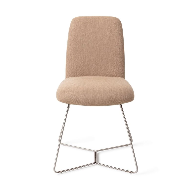 Jesper Home Taiwa Whisper Wheat Dining Chair - Beehive Steel