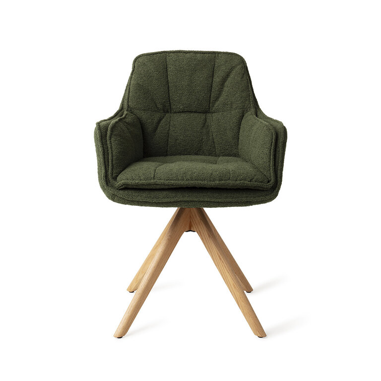 Jesper Home Akune Evergreen Eetkamerstoel - Revolve Oak Natural