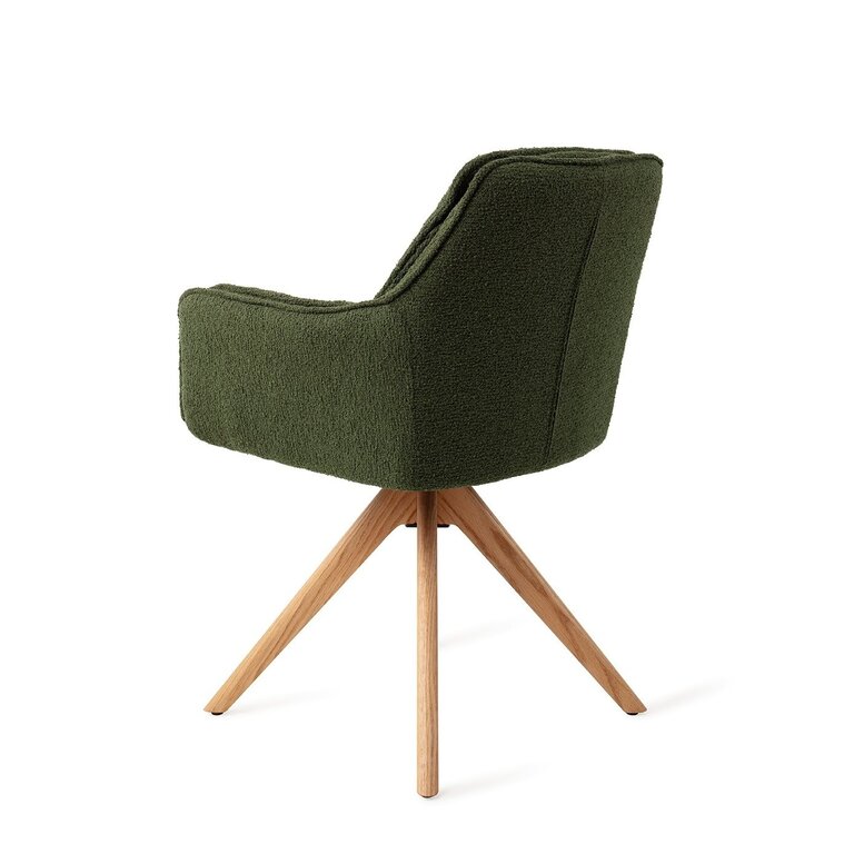 Jesper Home Akune Evergreen Dining Chair - Revolve Oak Natural