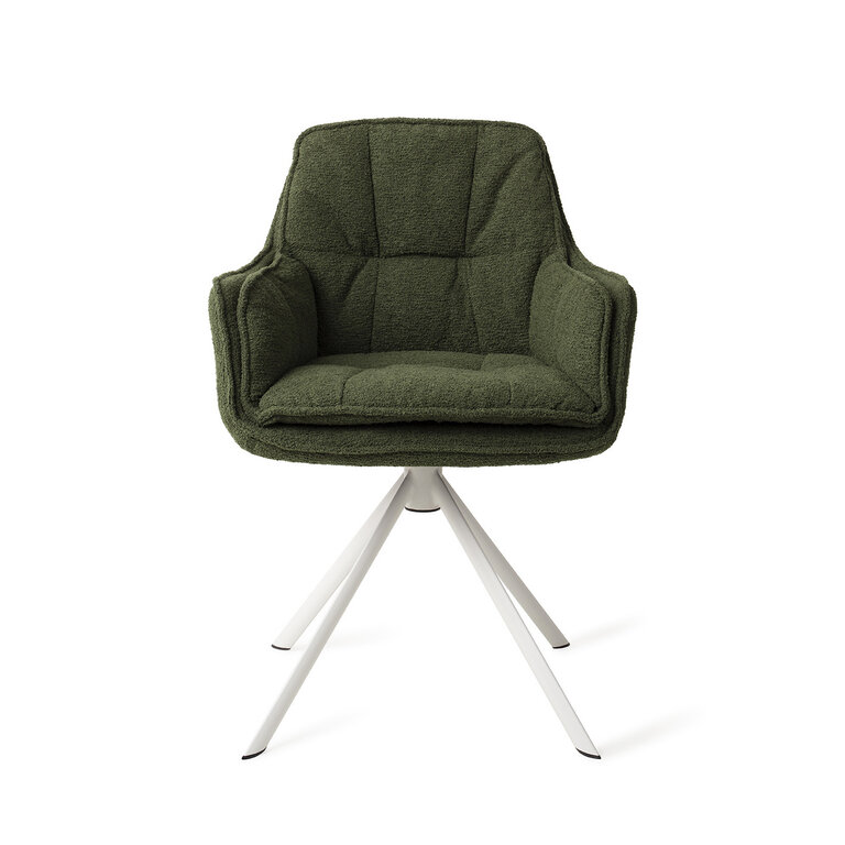 Jesper Home Akune Evergreen Dining Chair - Revolve White
