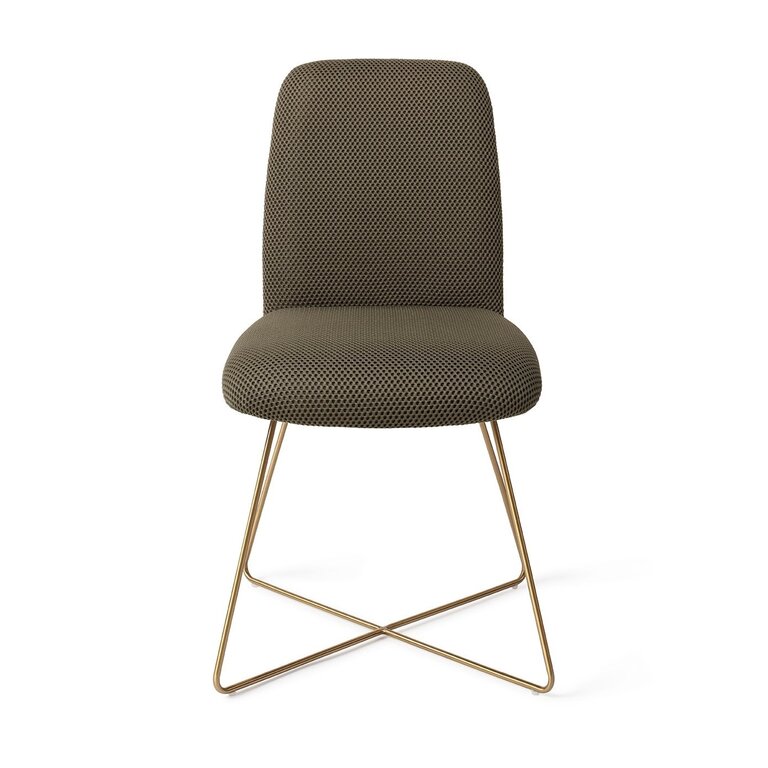 Jesper Home Taiwa Jungle Jewel Dining Chair - Cross Gold