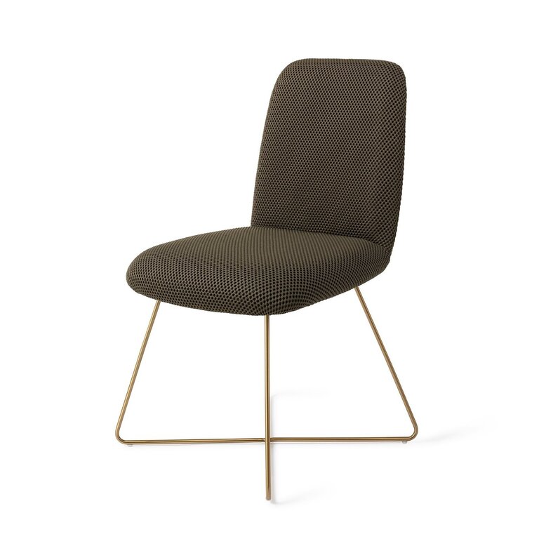 Jesper Home Taiwa Jungle Jewel Dining Chair - Cross Gold