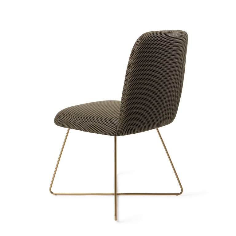 Jesper Home Taiwa Jungle Jewel Dining Chair - Cross Gold