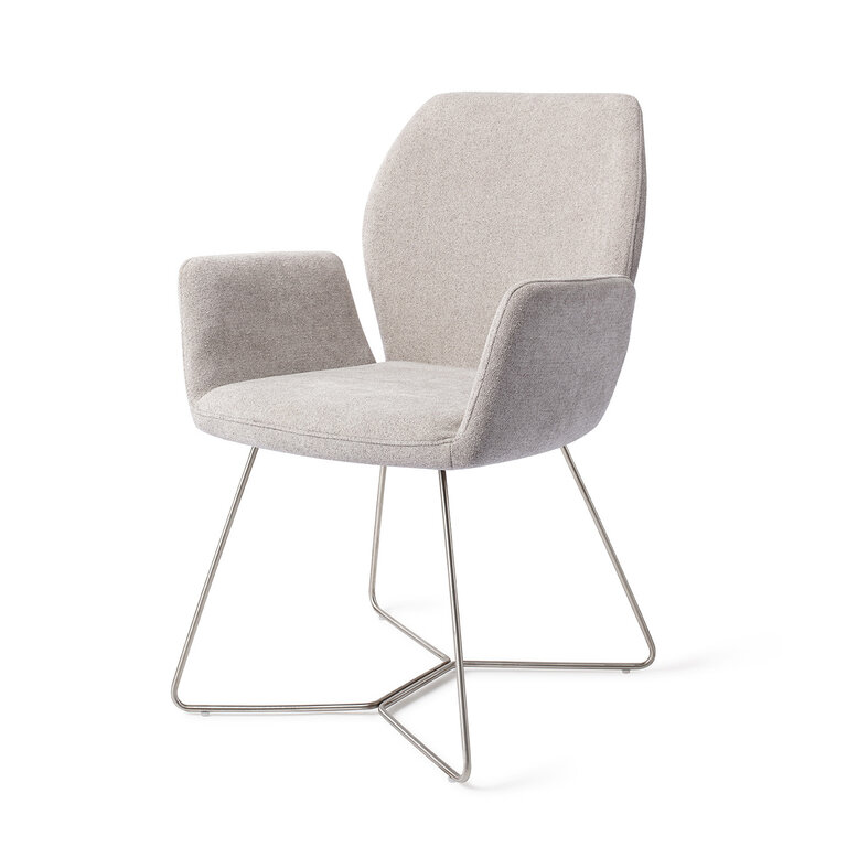 Jesper Home Misaki Pretty Plaster Dining Chair - Beehive Steel