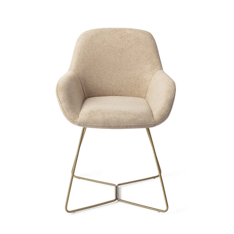 Jesper Home Kushi Desert Dunes Dining Chair - Beehive Gold