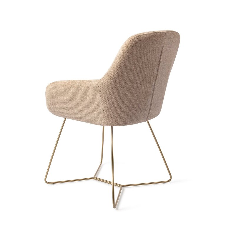 Jesper Home Kushi Desert Dunes Dining Chair - Beehive Gold