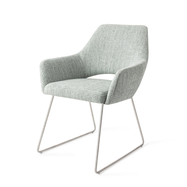 Jesper Home Yanai Soft Sage Dining Chair - Slide Steel