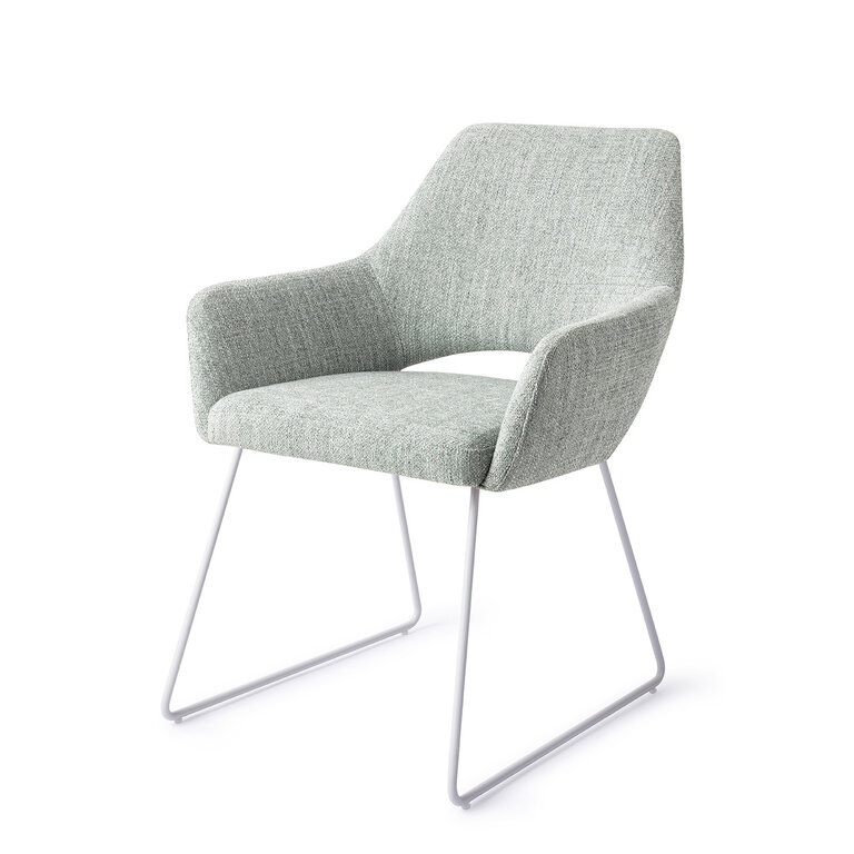 Jesper Home Yanai Soft Sage Dining Chair - Slide White