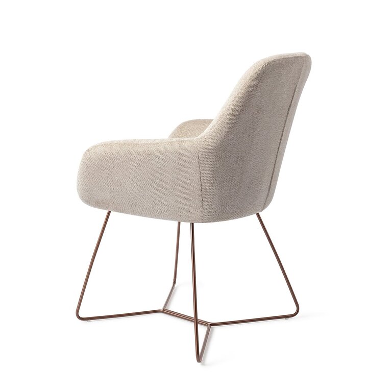 Jesper Home Kushi Ivory Ivy Dining Chair - Beehive Rose