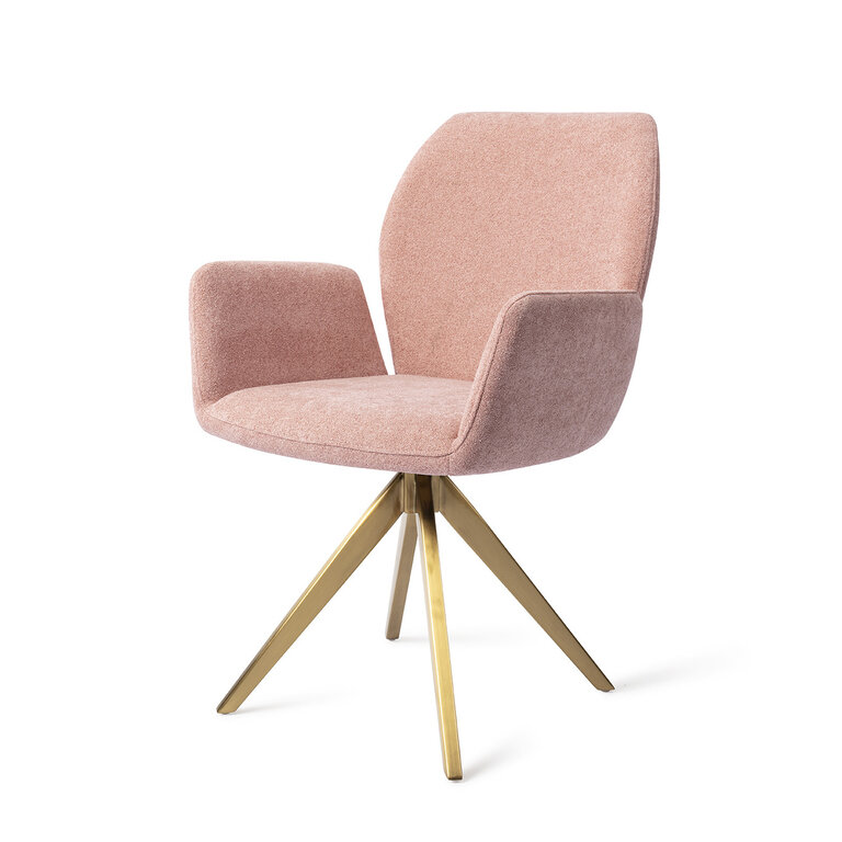 Jesper Home Misaki Anemone Dining Chair - Turn Gold