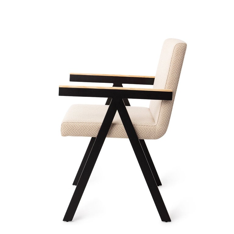 Jesper Home Omuta Tan Chevron Dining Chair