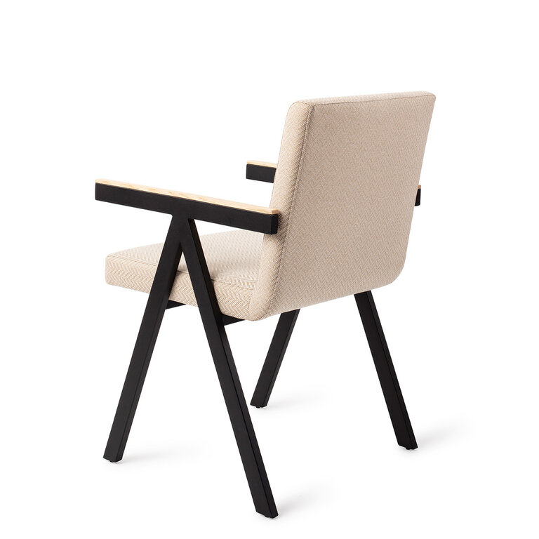 Jesper Home Omuta Tan Chevron Dining Chair